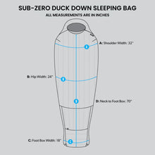 Load image into Gallery viewer, Sub-Zero 750 Fill Power Sleeping Bag