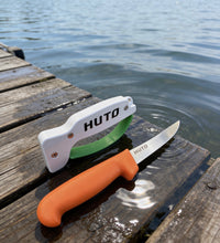Load image into Gallery viewer, Huto 5” Semi Stiff De-Boning knives + Sharpener