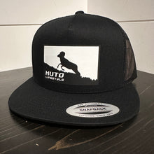 Load image into Gallery viewer, Ram Black + White Snap Back Hat