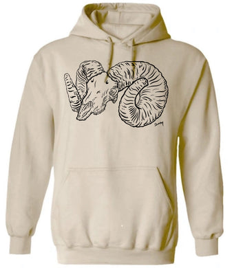 Limited Edition Simsy Ram Artwork Logo Hoodie