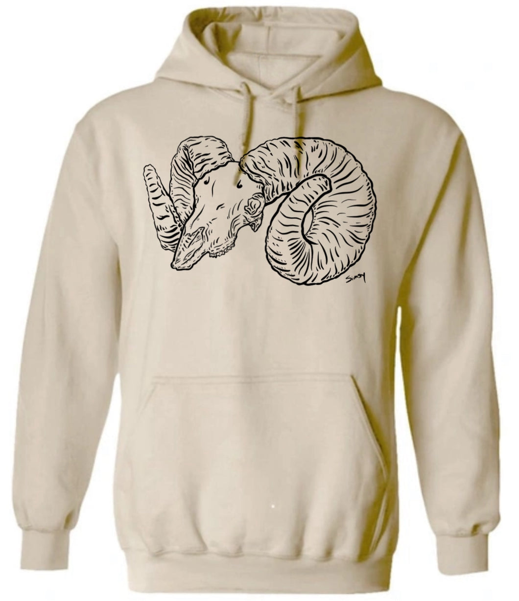 Limited Edition Simsy Ram Artwork Logo Hoodie