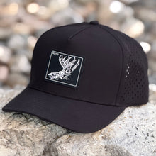 Load image into Gallery viewer, Simsy Black Rubber Patch Whitetail Limited Edition Waterproof Hats