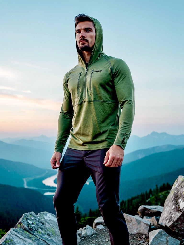 Merino Wool 150GSM Base Layer Hoodie – HUTO Lifestyle Clothing