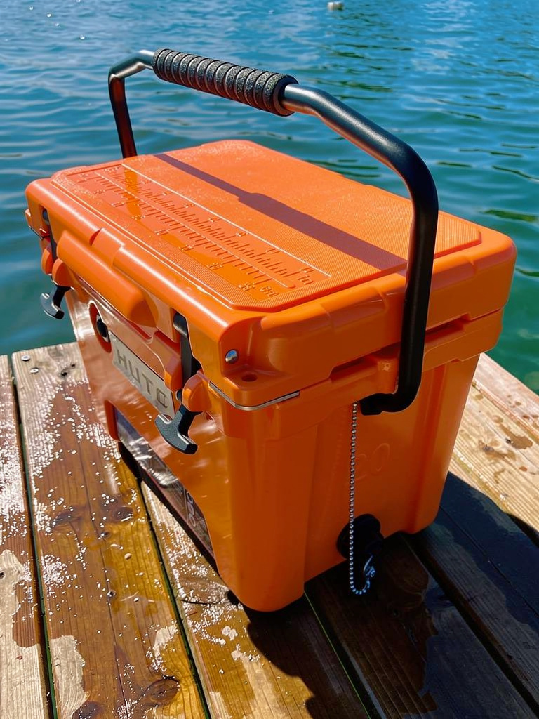 orange box VEVOR Portable Ice Chest Cooler - 63QT capacity, 9.9 lbs