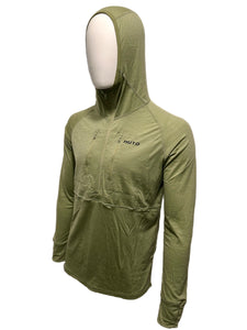 Merino Wool 150GSM Base Layer Hoodie - Olive Color