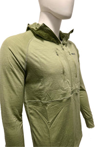 Merino Wool 150GSM Base Layer Hoodie - Olive Color