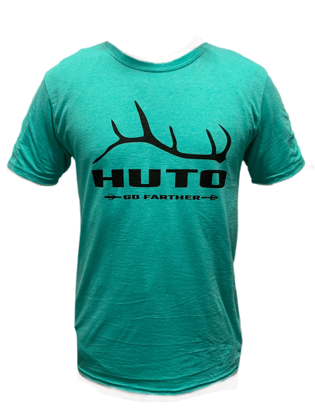 Seafoam Heather “Go Farther” Elk Antler T-Shirt
