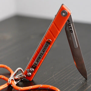 HUTO Limitless Blazer Orange Limited Edition Folding Replaceable Blade Knives