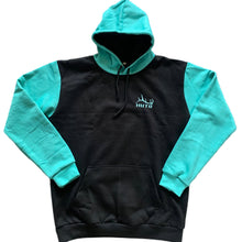 Load image into Gallery viewer, Limited Edition Black &amp; Aqua Go Farther Hoodie