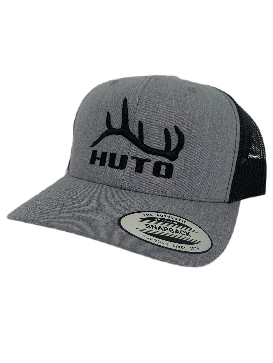 Heather Grey Curved Brim “Go Farther” Trucker Hat