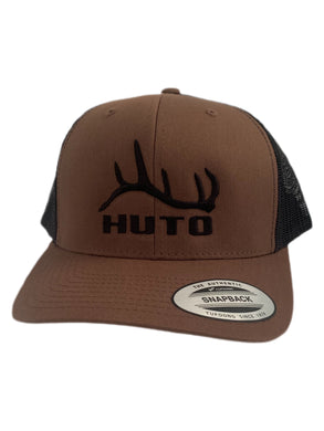 Brown Curved Brim “Go Farther” Trucker Hat