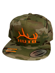 Multi-Camo Flat Brim “Go Farther” Hat
