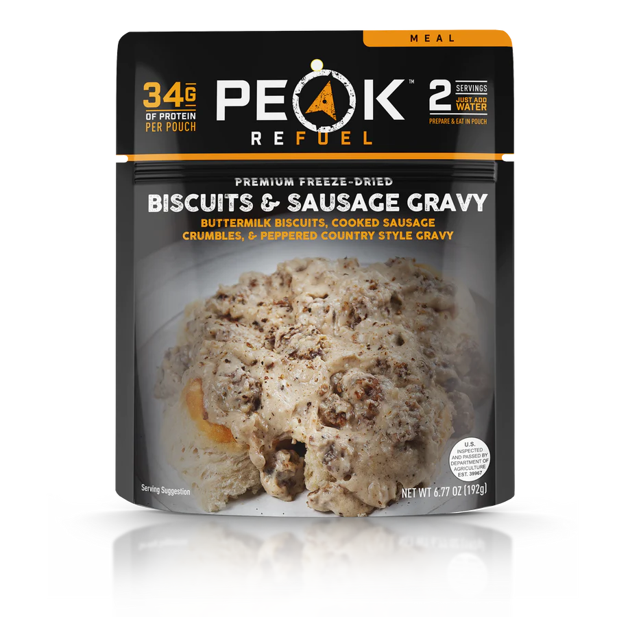 Peak Refuel Biscuits & Sausage Gravy